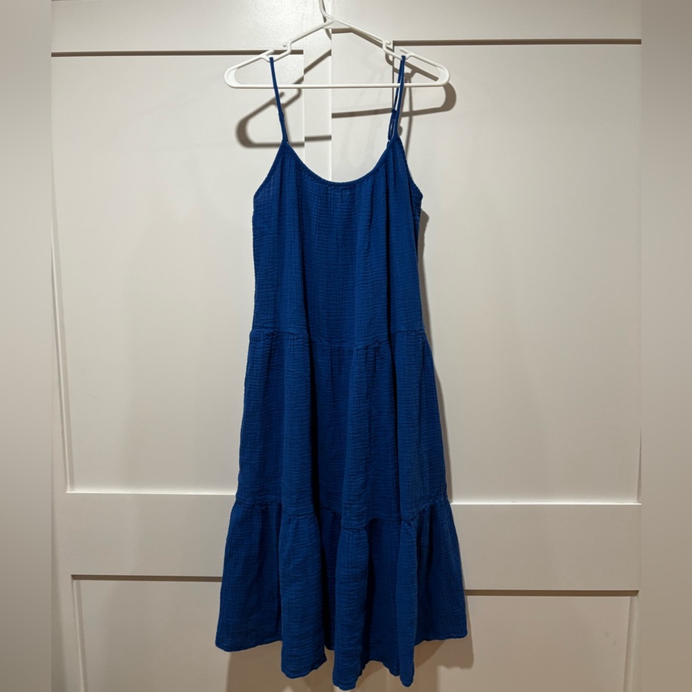 H&M Royal Blue Textured Dress